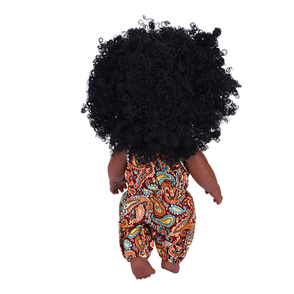 Mjuk vinyl babydocka med kläder nyfödd sovande badleksak (gul blommig jumpsuit)