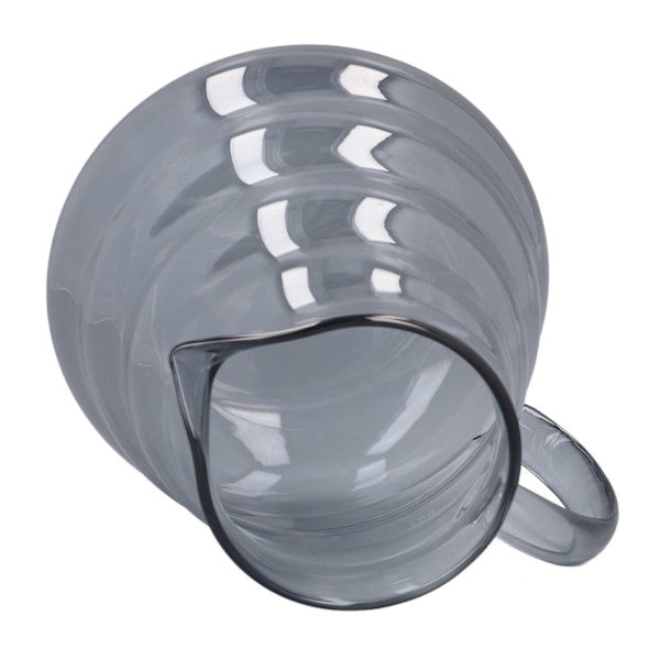 Elektropläterad grå kaffekanna i hög borosilikatglas, handkaffeserveringskanna för hemmet, butik, 700 ml
