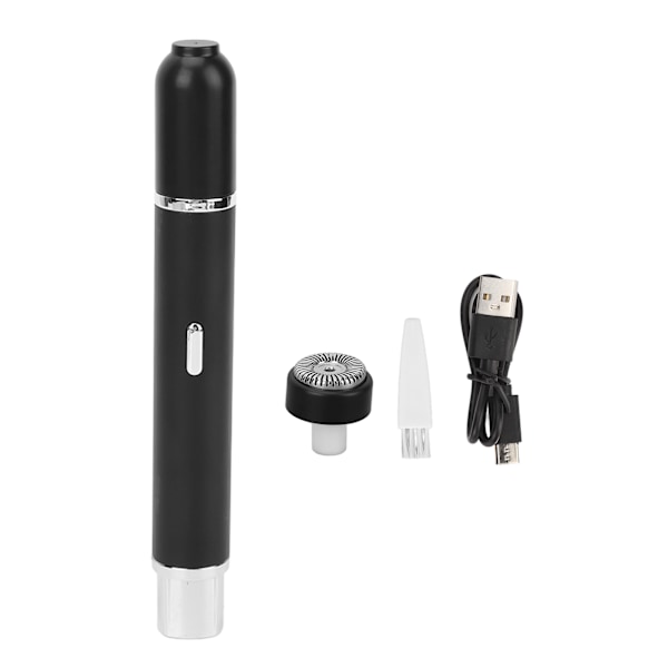 Näshårstrimmer USB Mini 2 i 1 Bärbar Lågbrus Hög Hastighet Öronhårstrimningsmaskin Svart