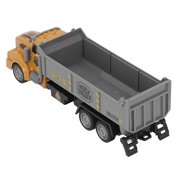 Dragbil i skala 1/48 med dragfunktion, levande pedagogisk, bekväm grepp, ABS-byggfordonsleksak för barn över 3 år (färglåda) lång huvud