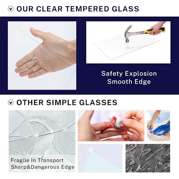 Sofistikerade tavelramar för väggupphängning, svarta träramar med klar splittringsresistent plexiglas, idealiska för stora gruppfoton, 2-pack