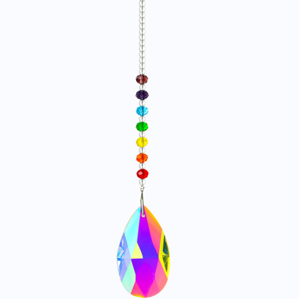 Ny designprisma, färgglada ljusprisma i kristall, ljuskrona,