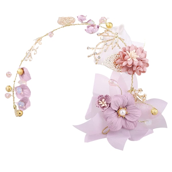 Lämplig för dotter, barnbarn, väns barn, student, bröllopstiara, komfort och passform, elegant blomdesign, idealisk för jul, födelsedag, årsdag