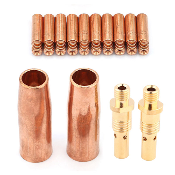 14 st/set Munstycke Diffusor Spets Kit för Tweco MIG Svets Pistol