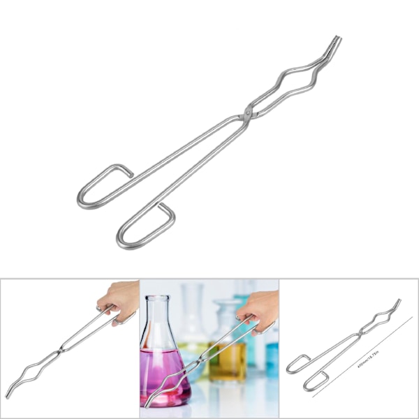Degeltång för laboratorier, ekonomisk användning rostfritt stål degeltång halkfria klor för säker hantering i klassrum, industri