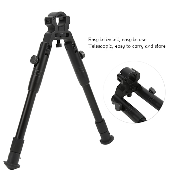 Aluminiumlegering Skytte Bipod Justerbar Snabbfrigöring Bipod med Anslutning för Utomhusbruk