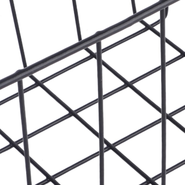 2 st Frystråd Förvaringskorg PE-belagd Hängande Hylla Organizer Bin Svart för Kylskåpshyllor L 39cm X B 20cm X H 20cm