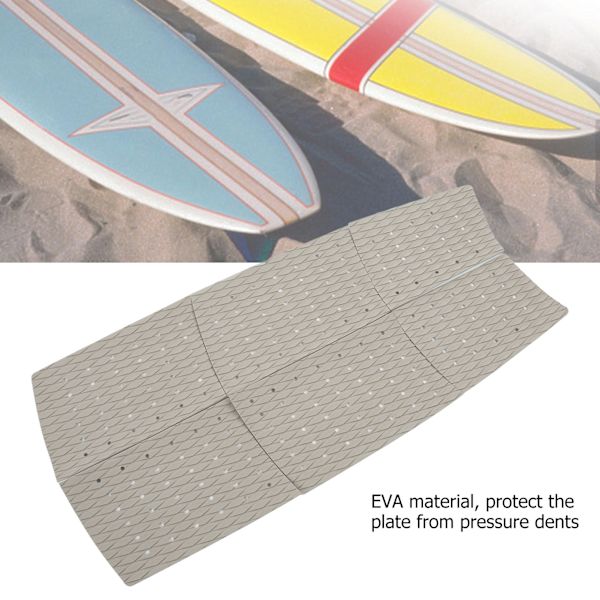 6 st surfbrädesdynor dragdynor halkfria EVA-surftillbehör grå för skimboard skateboard