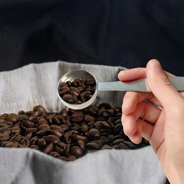 Kaffetamper Sked Rörsked Kaffe Art Penna Dubbelhuvud Kaffe Tamper Skopa Kit med Rengöringsborste