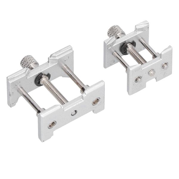 2 st klockrörelse klämma aluminiumlegering fodral skruvstäd hållare justerbara reparationsverktyg