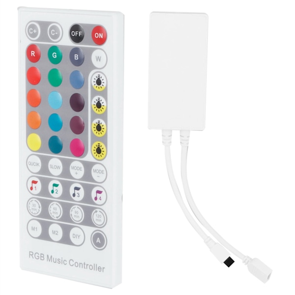 LED Ljusremskontroller Intelligent WIFI RGB 40-knapps Infraröd Fjärrkontroll DC5V 12V 24V