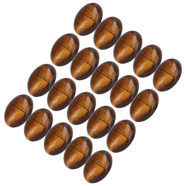 20 st gula tigerögonsten naturliga cabochoner ovala flatback dome pärlor för smyckestillverkning