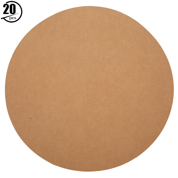 20 st tomma runda papper förtjockade handritningsskissande DIY kartong hantverkspapper