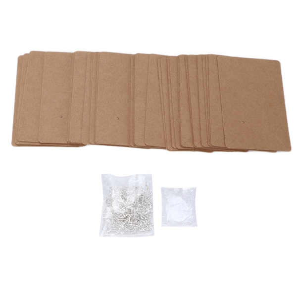 250 st örhängen tillbehör kit DIY smycken gör-det-själv-kit med krokar baksida displaykort