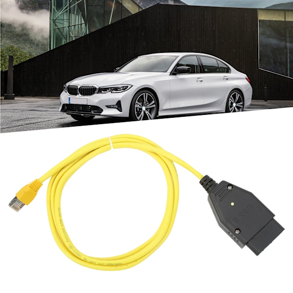 Ethernet till OBD2-gränssnittskabel för ESYS ENET-datakablar som döljer programmeringsdiagnostiskt verktyg för 1 3 5 7 F-serien