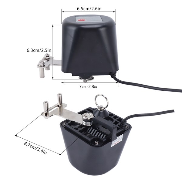 WiFi Smart Ventil Controller Automatisk Manuell På Av Kulventil Manipulator DC 12V 1A EU-kontakt 100-240V