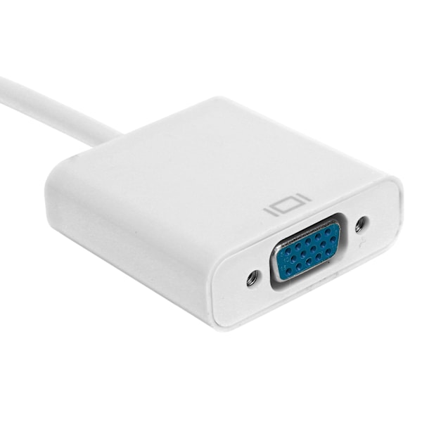 USB3.0 till VGA-omvandlare 5Gbps HD 1080P Adapterkabel 15Pin Hona Extern Videokort Vit