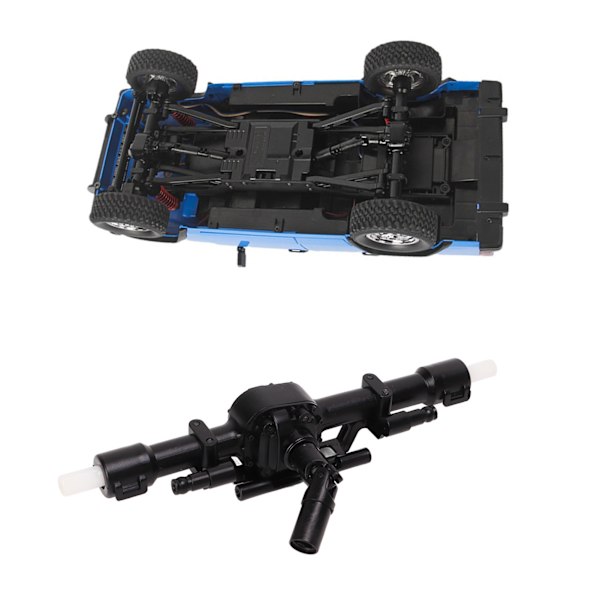 RC Bakaxel Svart Plast Välmonterad Bakaxel för MN78 1/12 Fjärrstyrd Bil
