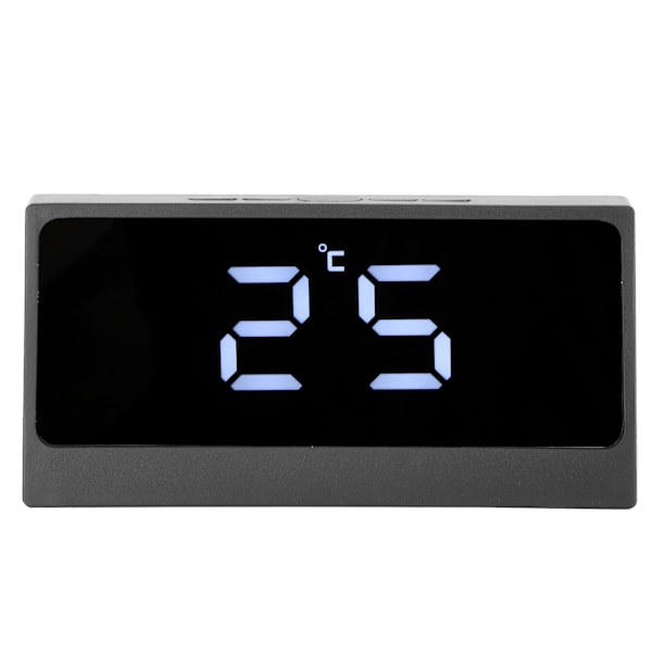 Enkel Design Röststyrd Väckarklocka, Stor Display Digital Klocka med 11RGB Färgglada Visningslägen, Batteribackup för Oavbruten Drift