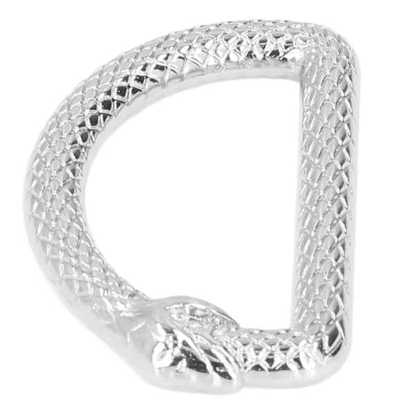 5 st D-ringar i zinklegering, robusta, hållbara, multifunktionella, breda applikationer, metall D-ringar för väska, ryggsäck, bälte, silver