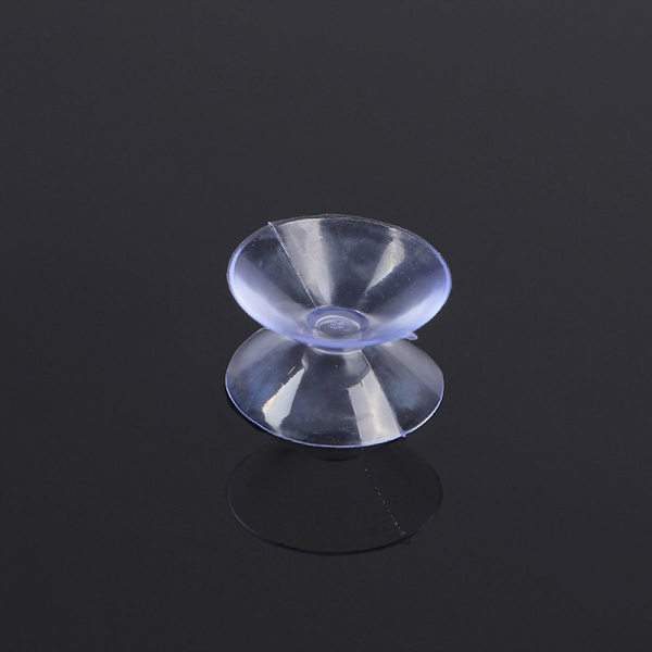 3 cm dubbelsidiga sugkoppar Klar PVC-plastsug