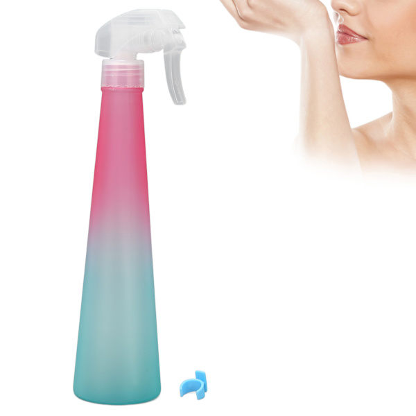 Kontinuerlig sprayflaska konform fin dimspray sprayflaska för hårstyling växter 350 ml