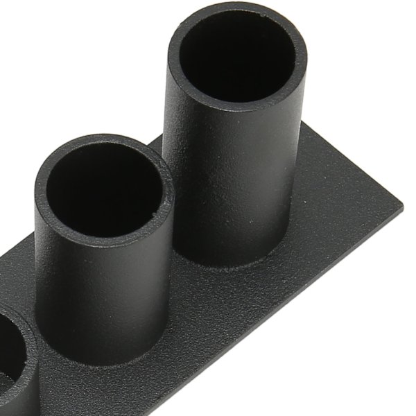 Pelare ljusstake 4 huvuden matt svart retro stil stark metall Halloween ljusstake för matsal dekoration