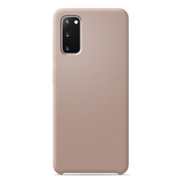 Siliconfodral Soft Touch - Samsung - Galaxy S20 - Sand-rosa - Stötsäker - Trådlös laddning sable-rosa