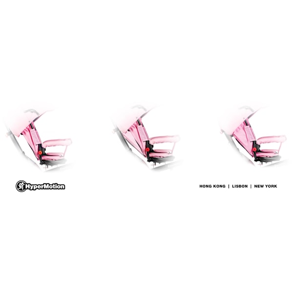 Tobi Velar trehjuling + regnfolie - rosa