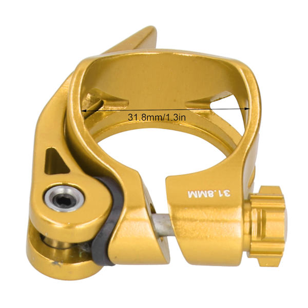 2 st C73 Aluminiumlegering 31,8 MM Snabbkoppling Sadelstolpe Klämma Cykelrörsklämma Guld