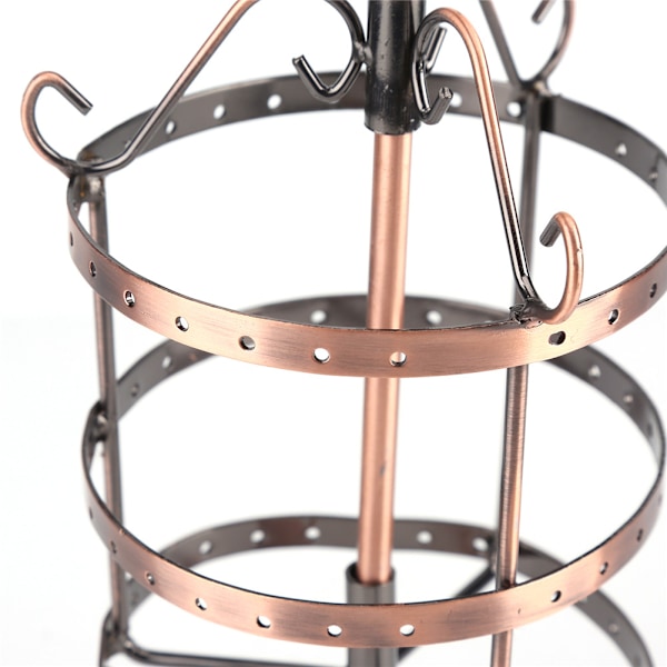 Utsökt Roterande Örhängesorganisatör, Smyckesställ i Metall med Unikt Utseende, 360° Rotation för Enkel Åtkomst och Utrymmesbesparande Design, Idealisk För