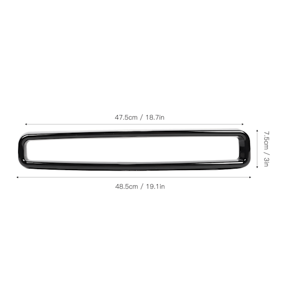 Frontgrill Galler Insatser Skydd Trim Ersättning för Dodge Challenger 2015 till 2020 Blank Svart