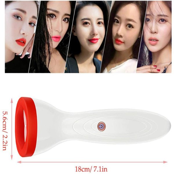 Automatic Lip Plumper Enhancer Device Electric Fuller Lip Silikon Tjockare läppar - Plumping Tool Facial Beauty Tool Läppförstärkning USB laddning