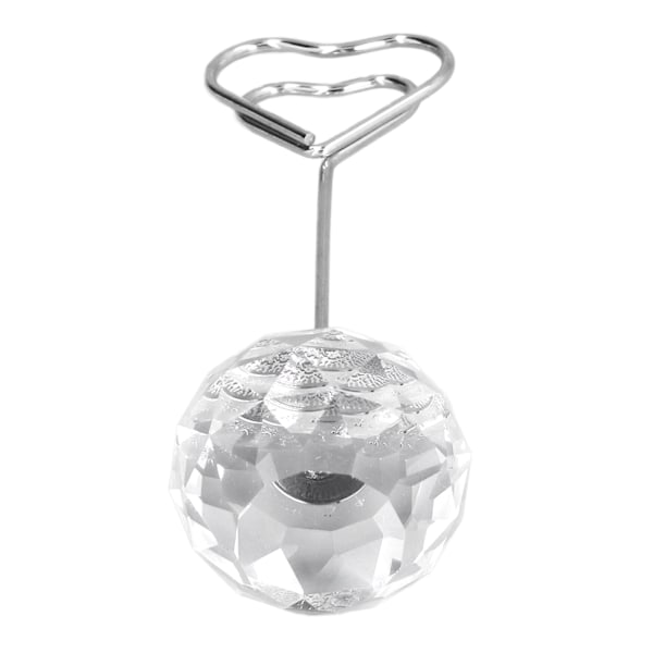 Robust Ställning Kristall Diamant, Fasetterad Diamant Elegant Form Bordsnummer för Julfester Bröllop, Klar Display Kraftigt Kvalitetsmaterial