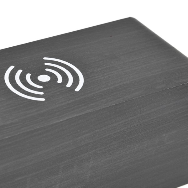 Digital väckarklocka trådlös laddning automatisk temperaturdetektering säker stabil LED elektronisk klocka svart