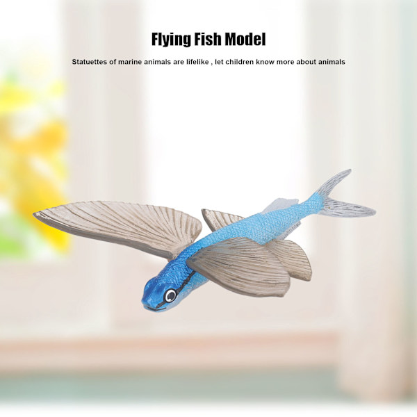 Flygande fiskmodell utsökt design handmålad teknik perfekt present havsdjur leksak