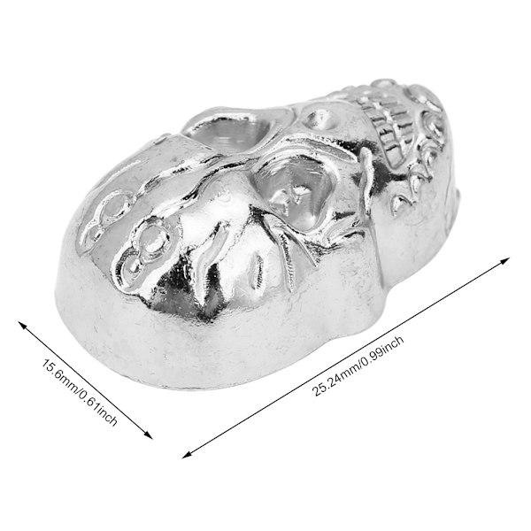 20 st DIY 15,66 x 25,24 mm Punk Nitar Spikade Nitar Gotiska Prydnader / Skor Tillbehör 88 Spöke Huvud Silver