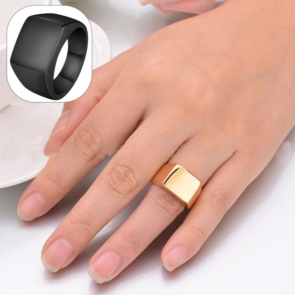 Enkel ring i rostfritt stål, enkel och mångsidig