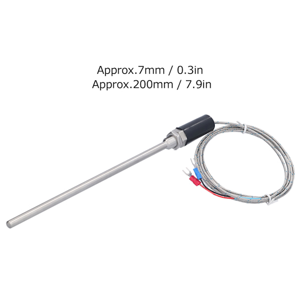 Termoelementsensor Typ K Temperaturverktyg Rostfritt Stål Industritillbehör 0‑600℃ WRNT‑013 Mätare