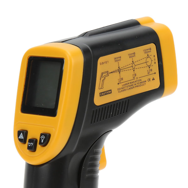 GM320 LCD Digital Termometer Infraröd Handhållen Temperaturpistol Kontaktlös Industriell Termometer