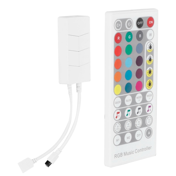 LED Ljusremskontroller Intelligent WIFI RGB 40-knapps Infraröd Fjärrkontroll DC5V 12V 24V