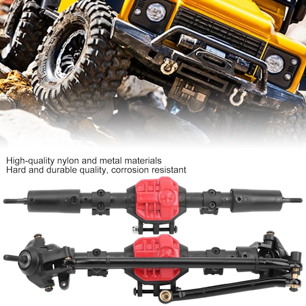 Växellåda fram och bakaxel med 2 drivaxlar för SCX10 I/SCX10 II 1/10 RC-bil