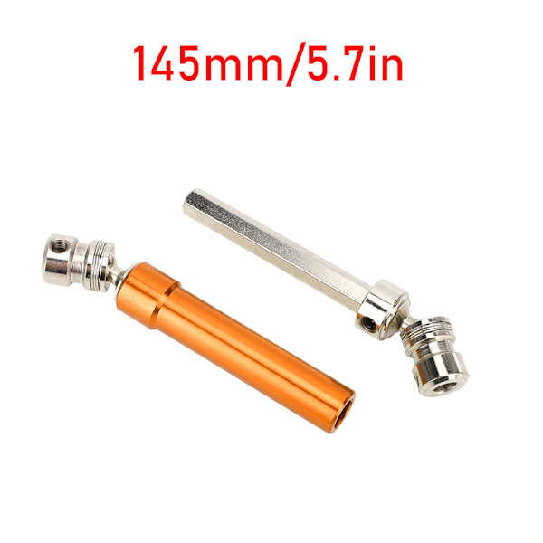 100mm Aluminium Alloy Justerbar Hex Drivaxel Tillbehör för 1/10 Crawler RC Bilorange