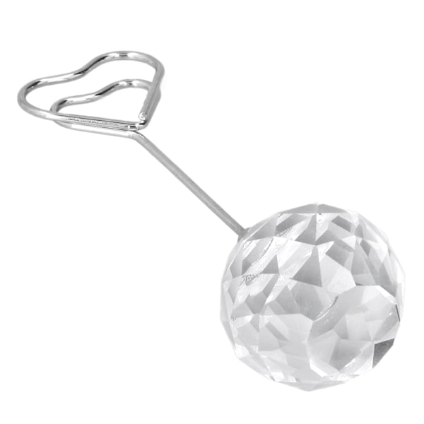 Robust Ställning Kristall Diamant, Fasetterad Diamant Elegant Form Bordsnummer för Julfester Bröllop, Klar Display Kraftigt Kvalitetsmaterial