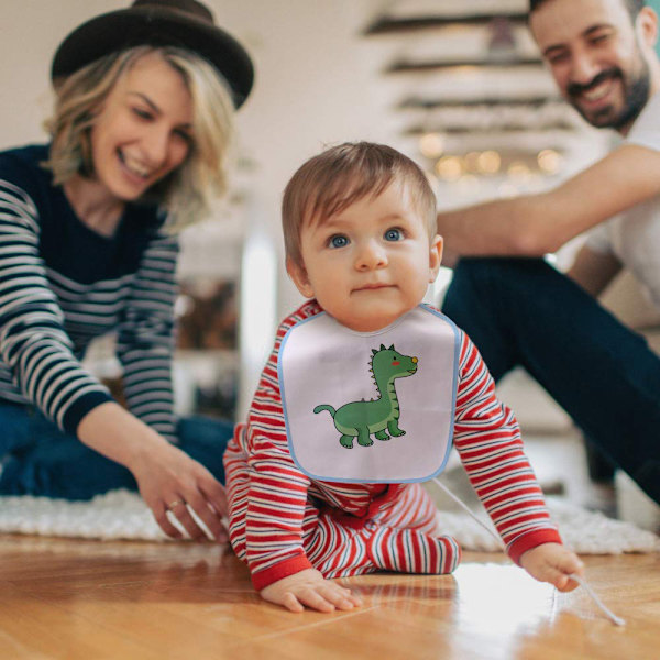 Ealirie Baby Bibs för målning Idealisk för att designa och måla själv Pack med 24 (12 haklappar + 12 textilpennor rosa)