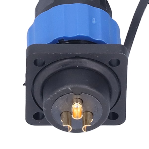 Vattentät Plugguttag Kvadratisk Flygströmkontakt Butt Terminal Adapter AC 380V SP203 Stift