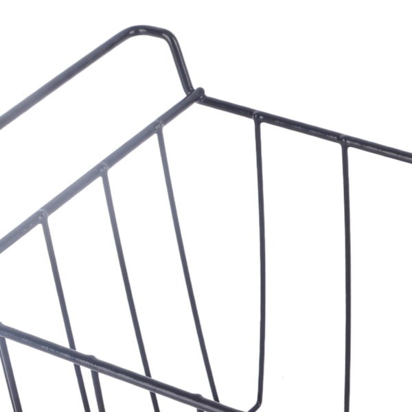 2 st Frystråd Förvaringskorg PE-belagd Hängande Hylla Organizer Bin Svart för Kylskåpshyllor L 39cm X B 20cm X H 20cm