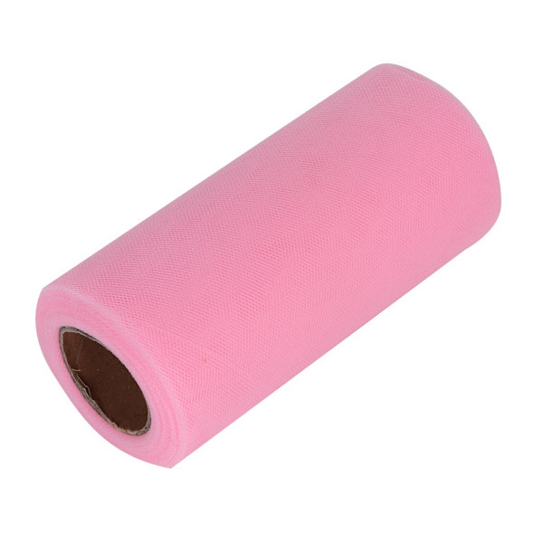 Tulle Baby Pink Bordsduk För Runda Eller Rektangulära Bord Dessert Tutu Bordsduk (Rosa)