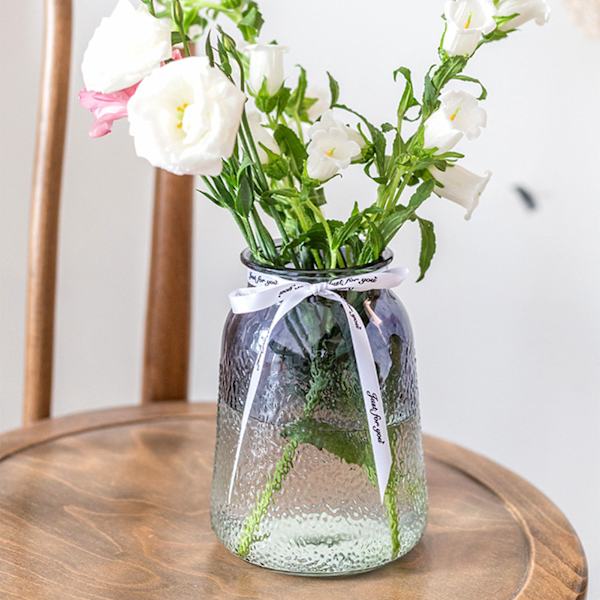 Vas Attraktiv Dekorativ Glasmaterial Stabil Bas 9.5x9x18cm Minimalistisk Stil Vas Prydnad för Hemmet