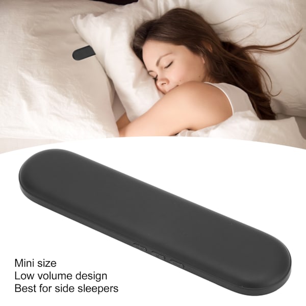 Bluetooth-kuddespeakers, bärbar minibenledande sovhögtalare med stereobas för djup sömn, svart